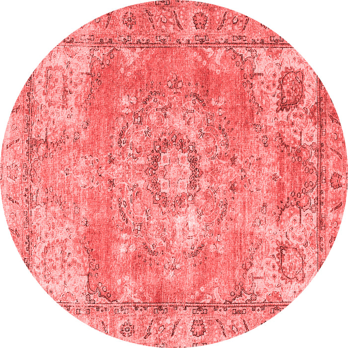 Medallion Red Traditional Rug, tr4501red
