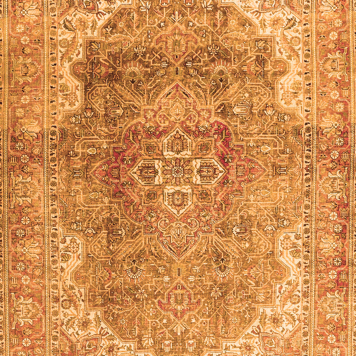 Medallion Orange Traditional Rug, tr4502org