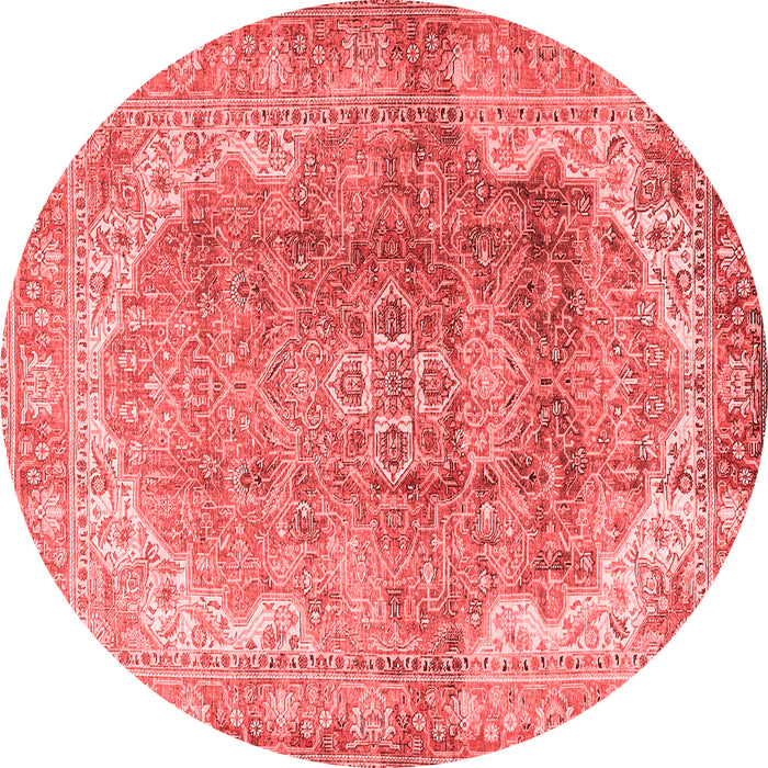 Medallion Red Traditional Rug, tr4502red