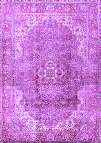 Medallion Purple Traditional Rug, tr4502pur