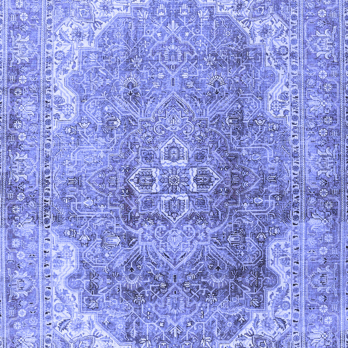 Medallion Blue Traditional Rug, tr4502blu