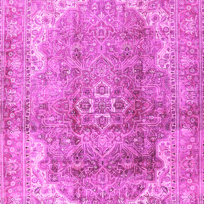 Machine Washable Medallion Pink Traditional Rug, wshtr4502pnk