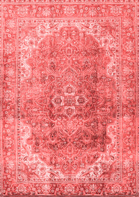 Medallion Red Traditional Rug, tr4502red