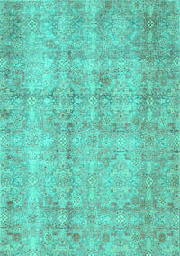 Persian Turquoise Traditional Rug, tr4503turq