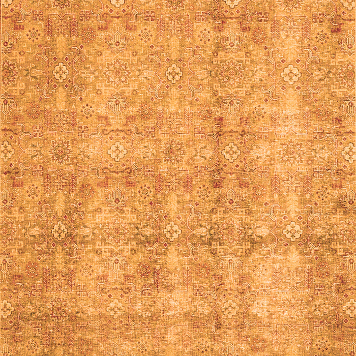 Serging Thickness of Machine Washable Persian Orange Traditional Area Rugs, wshtr4503org