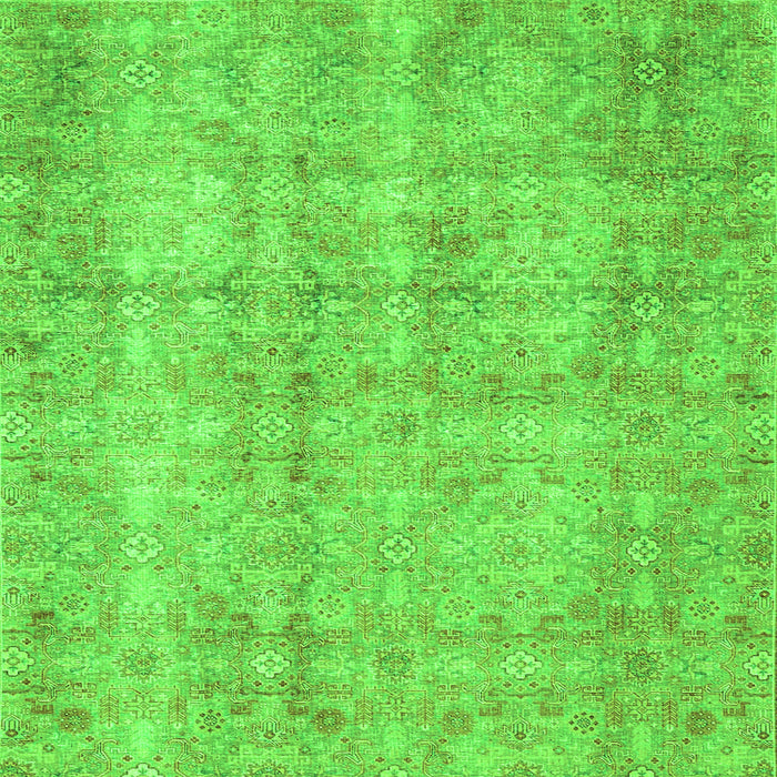 Serging Thickness of Persian Green Traditional Rug, tr4503grn