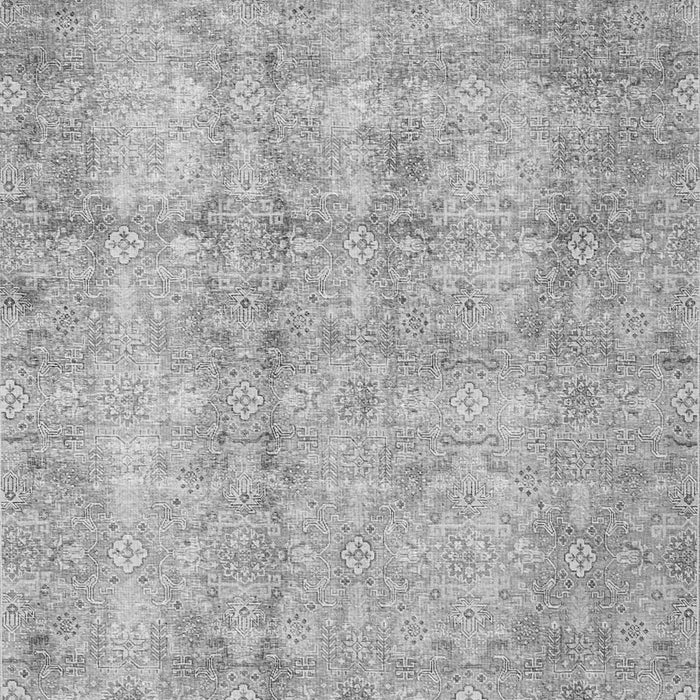 Serging Thickness of Machine Washable Persian Gray Traditional Rug, wshtr4503gry