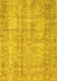 Machine Washable Persian Yellow Traditional Rug, wshtr4503yw