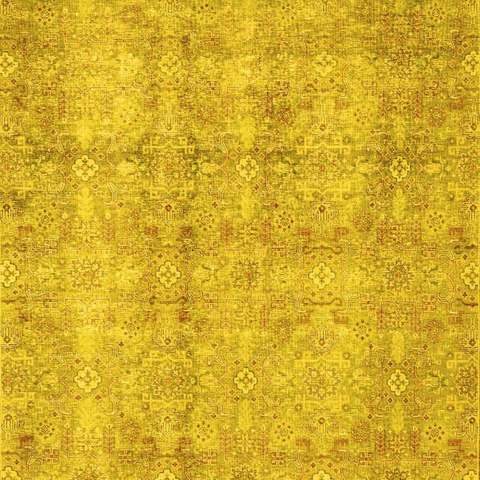 Machine Washable Persian Yellow Traditional Rug, wshtr4503yw