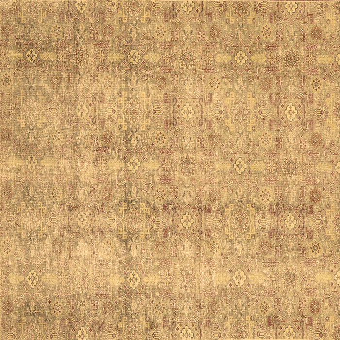 Square Persian Brown Traditional Rug, tr4503brn