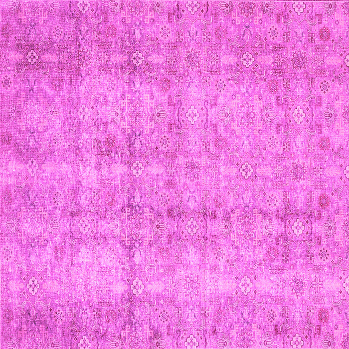 Square Machine Washable Persian Pink Traditional Rug, wshtr4503pnk