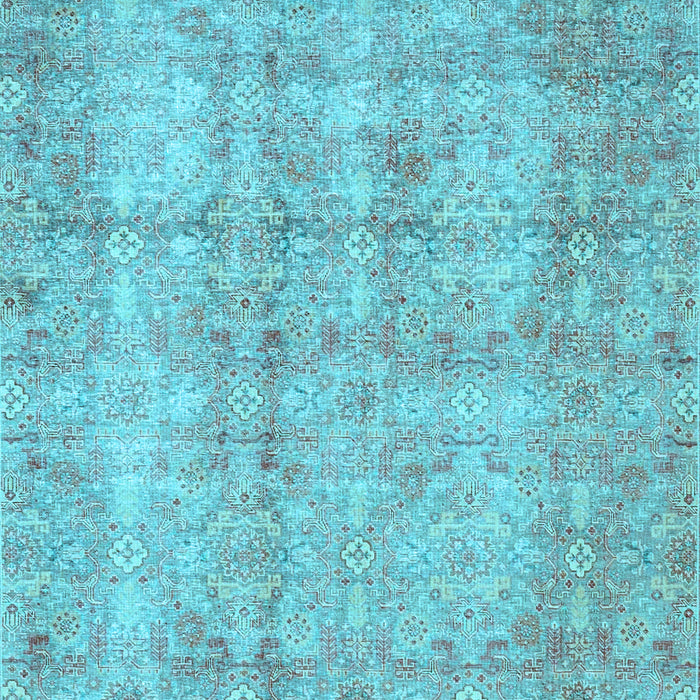Machine Washable Persian Light Blue Traditional Rug, wshtr4503lblu