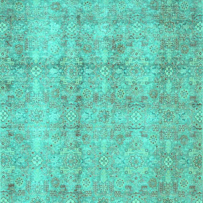 Machine Washable Persian Turquoise Traditional Area Rugs, wshtr4503turq