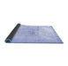 Sideview of Persian Blue Traditional Rug, tr4505blu