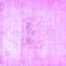 Square Machine Washable Persian Purple Traditional Area Rugs, wshtr4505pur