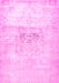 Machine Washable Persian Pink Traditional Rug, wshtr4505pnk