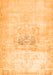 Serging Thickness of Machine Washable Persian Orange Traditional Area Rugs, wshtr4505org