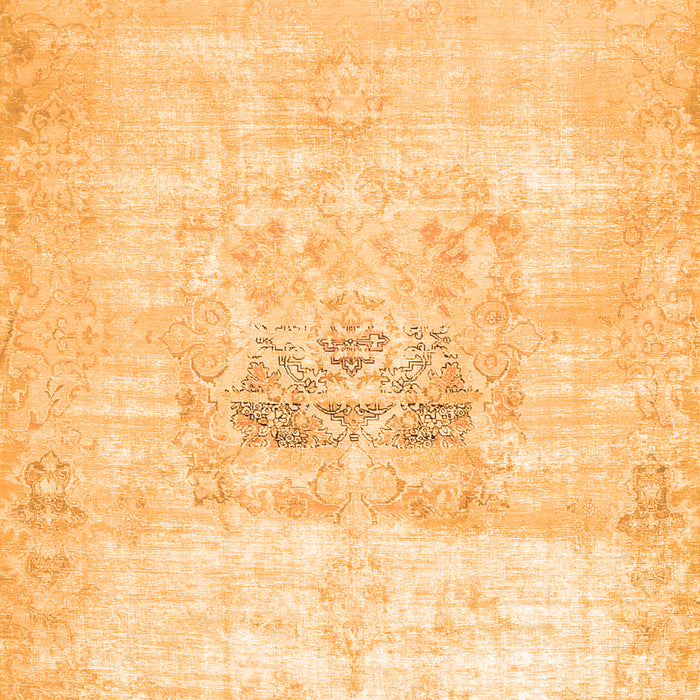 Serging Thickness of Machine Washable Persian Orange Traditional Area Rugs, wshtr4505org