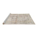 Sideview of Machine Washable Traditional Light French Beige Brown Rug, wshtr4506