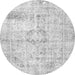 Square Persian Gray Traditional Rug, tr4506gry