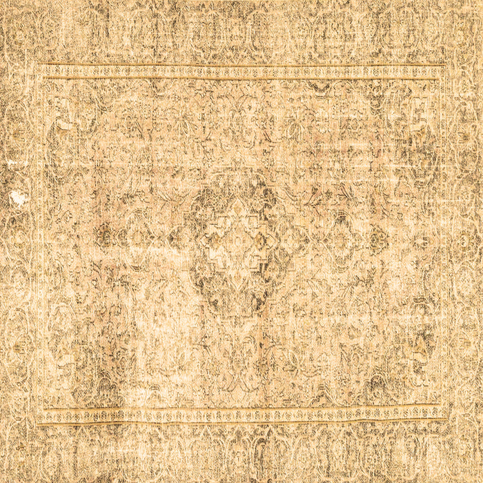 Square Persian Brown Traditional Rug, tr4506brn