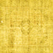 Square Persian Yellow Traditional Rug, tr4506yw