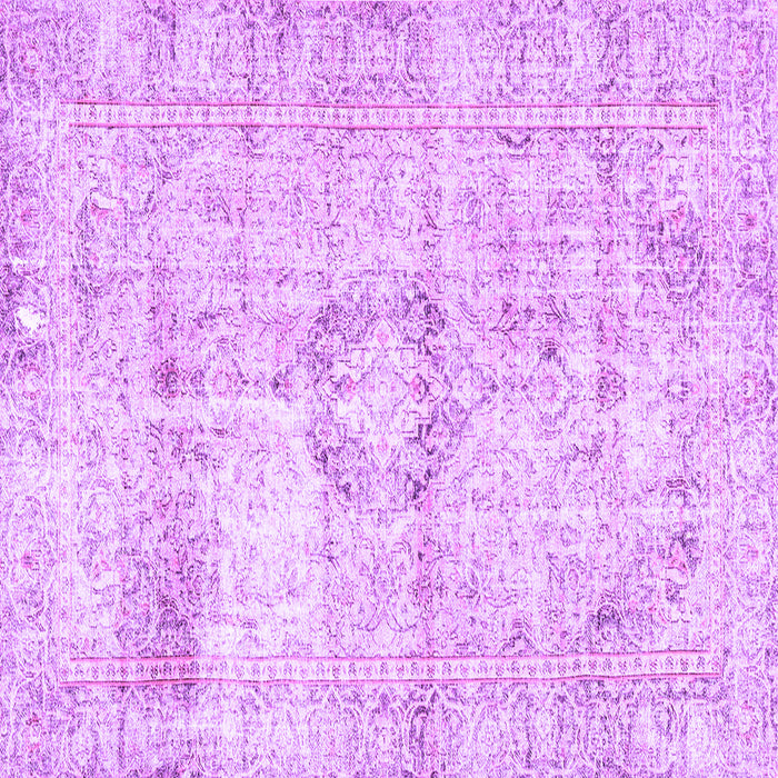 Square Persian Purple Traditional Rug, tr4506pur