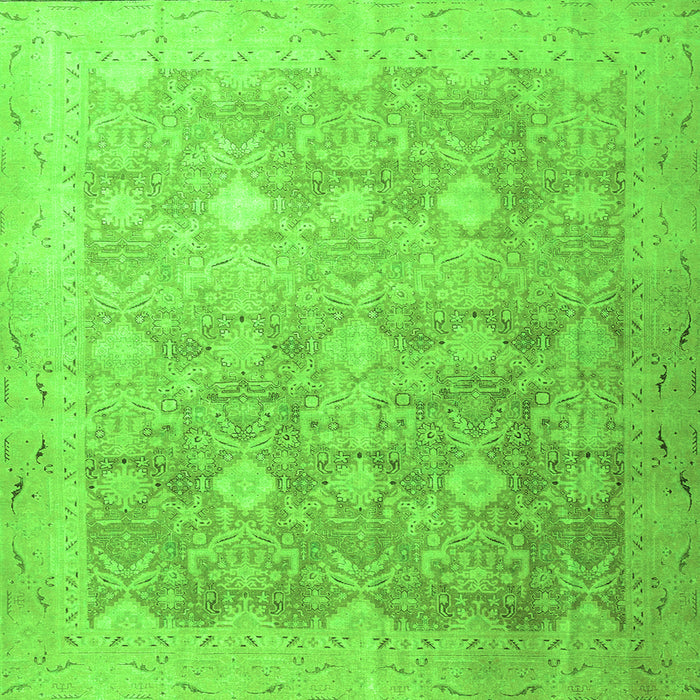 Serging Thickness of Persian Green Traditional Rug, tr4507grn