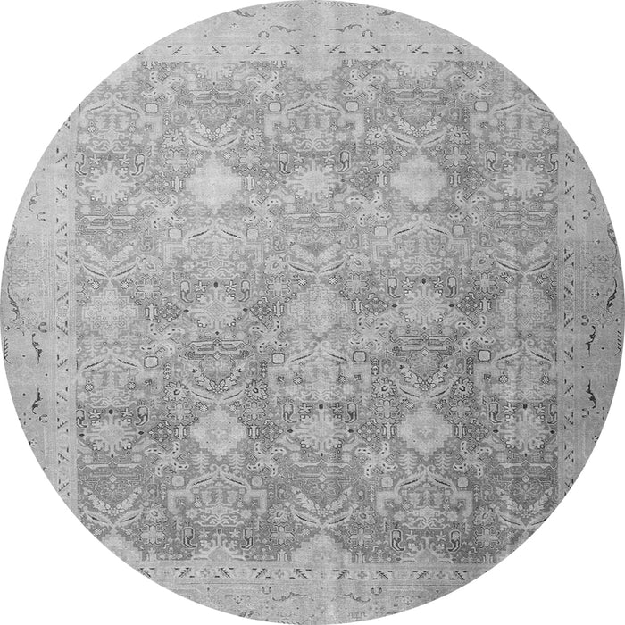 Square Persian Gray Traditional Rug, tr4507gry