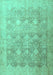 Persian Turquoise Traditional Rug, tr4507turq