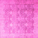 Square Persian Pink Traditional Rug, tr4507pnk