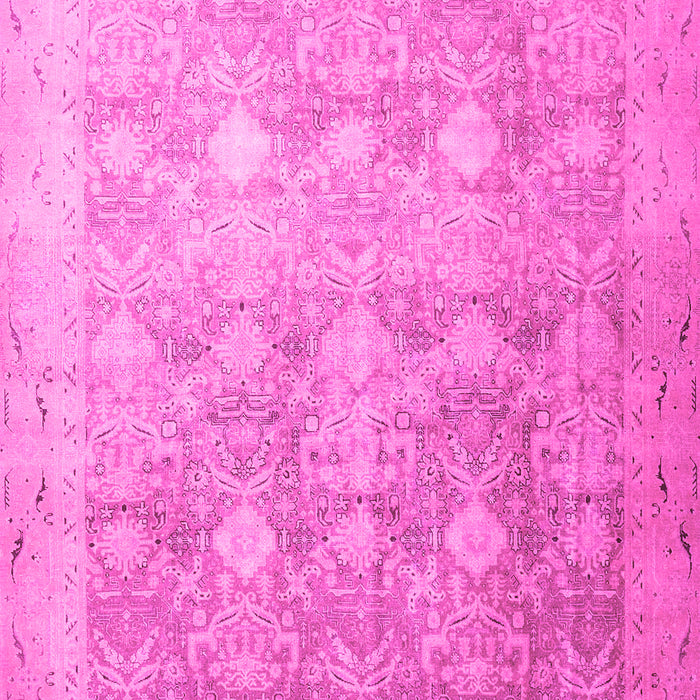 Machine Washable Persian Pink Traditional Rug, wshtr4507pnk