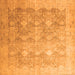 Serging Thickness of Persian Orange Traditional Rug, tr4507org