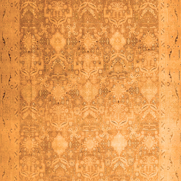 Serging Thickness of Machine Washable Persian Orange Traditional Area Rugs, wshtr4507org