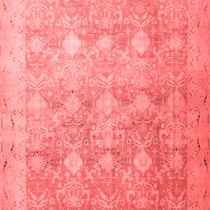 Machine Washable Persian Red Traditional Rug, wshtr4507red