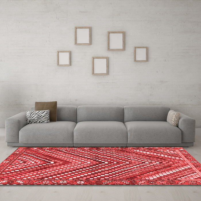 Traditional Red Washable Rugs