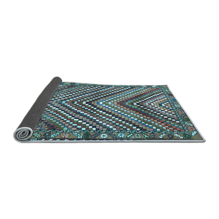 Sideview of Persian Light Blue Traditional Rug, tr4508lblu