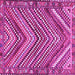 Square Persian Pink Traditional Rug, tr4508pnk