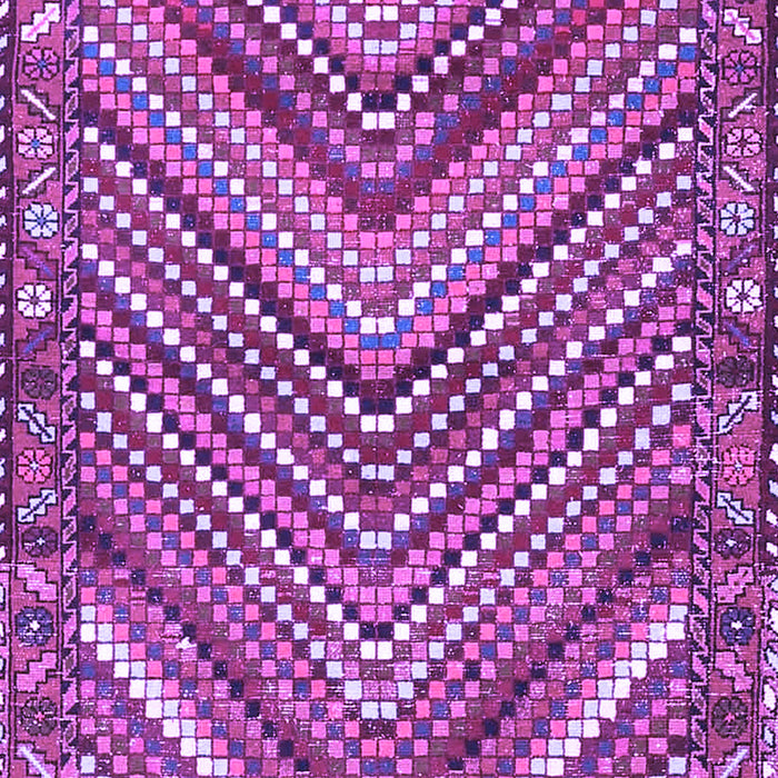 Machine Washable Persian Purple Traditional Area Rugs, wshtr4508pur