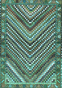 Persian Turquoise Traditional Rug, tr4508turq
