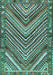 Persian Turquoise Traditional Rug, tr4508turq