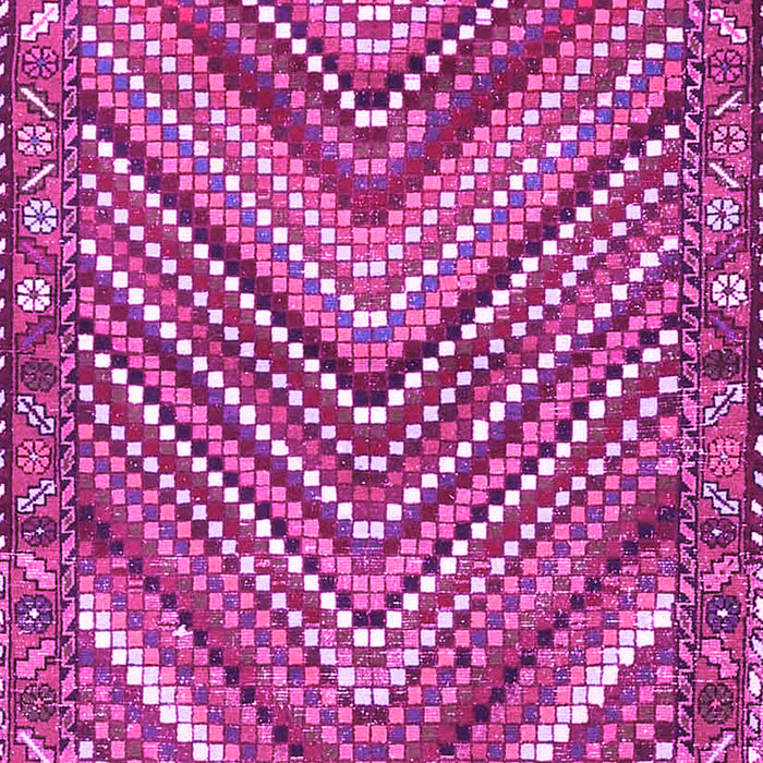 Machine Washable Persian Pink Traditional Rug, wshtr4508pnk