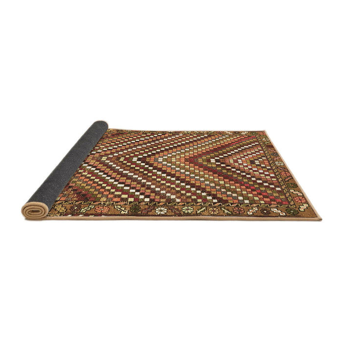 Sideview of Persian Brown Traditional Rug, tr4508brn