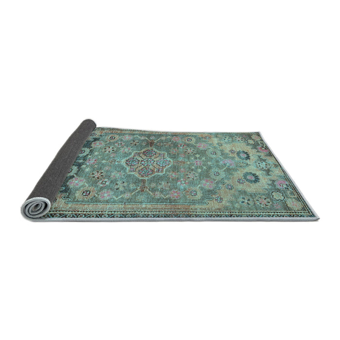 Sideview of Persian Light Blue Traditional Rug, tr4509lblu