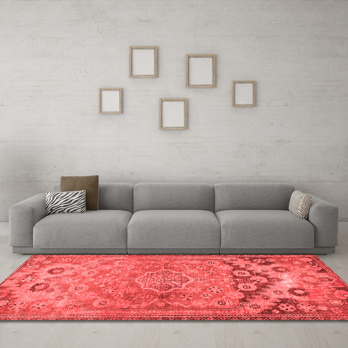Traditional Red Washable Rugs