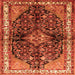 Serging Thickness of Persian Orange Traditional Rug, tr450org