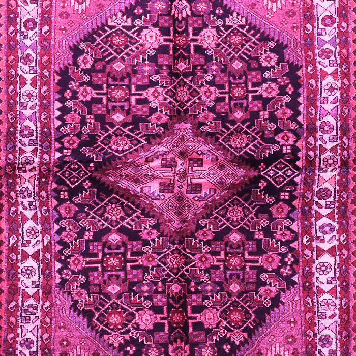 Machine Washable Persian Pink Traditional Rug, wshtr450pnk