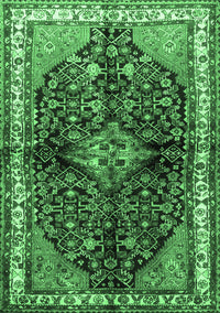 Persian Emerald Green Traditional Rug, tr450emgrn