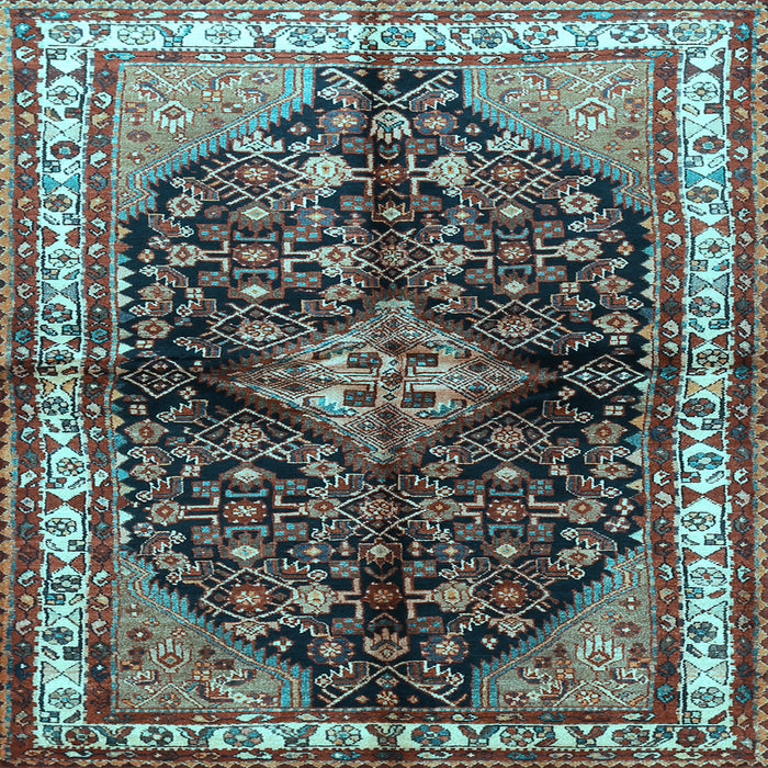 Square Persian Light Blue Traditional Rug, tr450lblu
