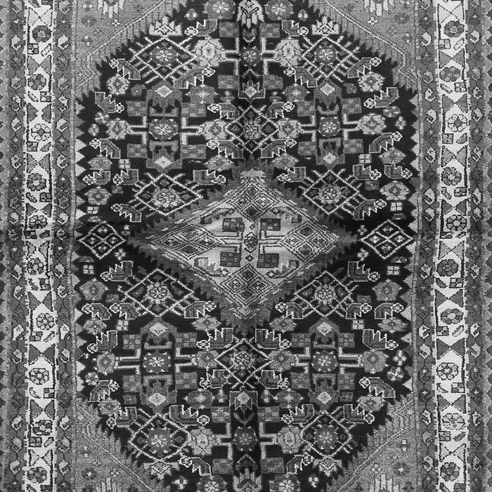 Serging Thickness of Machine Washable Persian Gray Traditional Rug, wshtr450gry